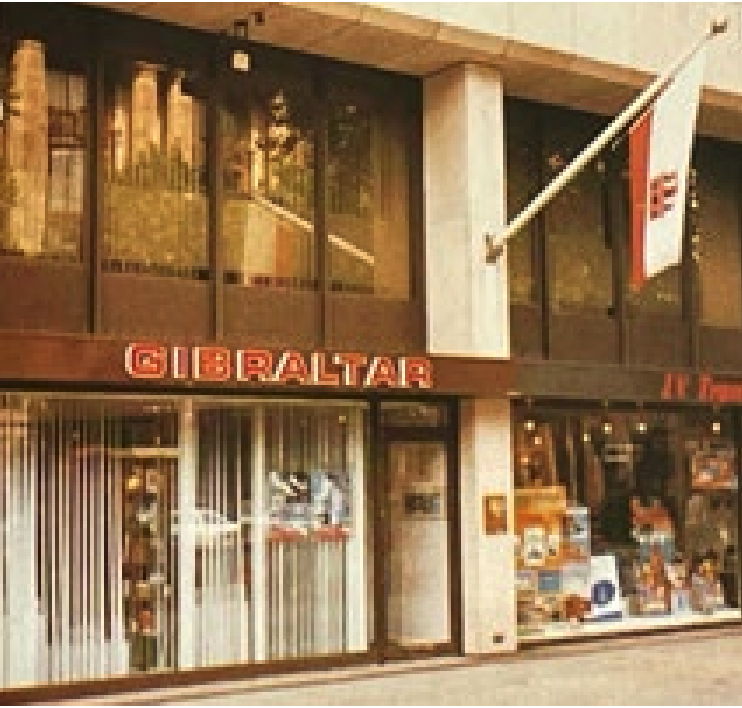 Gibraltar’s London office, before the purchase of Gibraltar House, 150 Strand