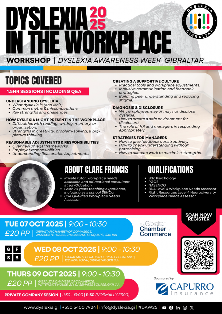 Dyslexia in the Workplace workshop