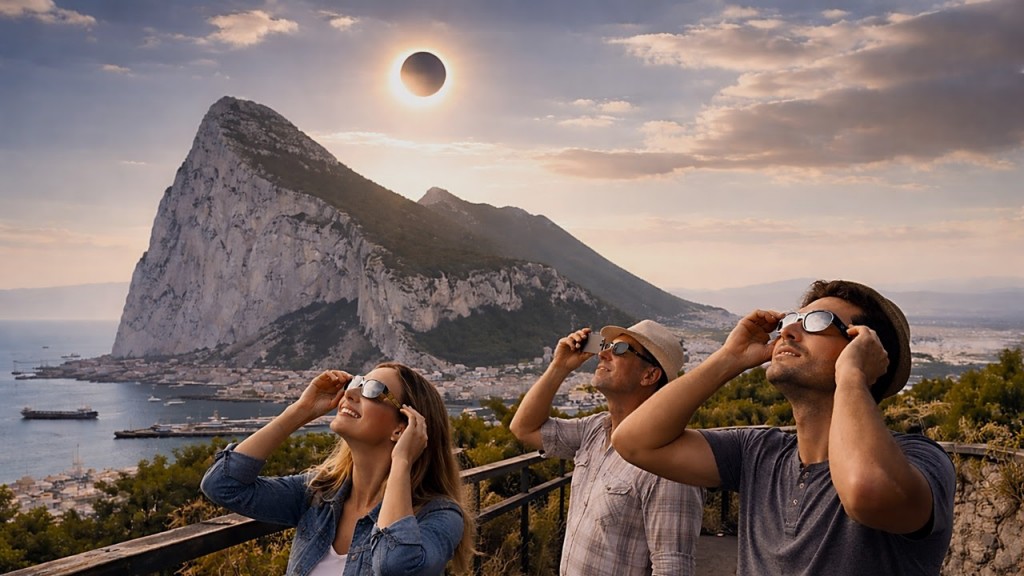 Rare Solar Eclipses in Gibraltar
